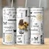 Positive Affirmations Sunflowers Tumbler Wrap PNG, Digital Download, PNG File, Inspirational Words, Motivational Sayings Tumbler Sublimation