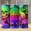Tumbler Wrap PNG Halloween Sanderson Sisters, 20 oz Skinny Tumbler, Sublimation Tumbler, Instant Download, PNG Tumbler Wrap, Skulls Roses