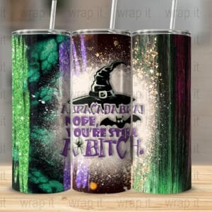 Halloween Witch Bitch Tumbler Wrap PNG, Sublimation png, Instant Download, Funny Bitch Tumbler Gift, Funny Halloween Tumbler, Witch PNG