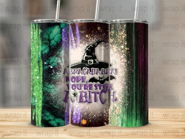 Halloween Witch Bitch Tumbler Wrap PNG, Sublimation png, Instant Download, Funny Bitch Tumbler Gift, Funny Halloween Tumbler, Witch PNG