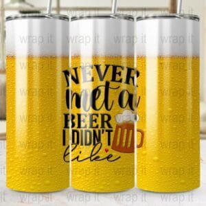 Funny Beer Drinking Dad Tumbler Wrap Sublimation PNG Instant Download, 20 oz Skinny Tumbler, 20ozs Skinny Beer Drinker Glass png, Guys Beer