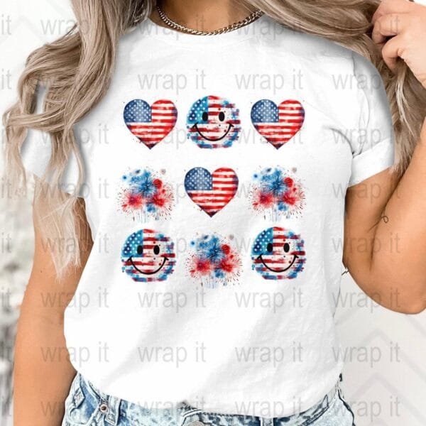 USA 4th of July Patriotic Red White Blue Sublimation PNG Design, Instant Download, Print on Demand POD use, t shirts tote bags, Fireworks