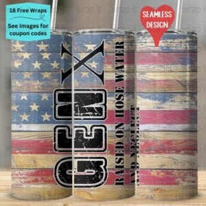 Funny Gen X USA Flag Tumbler Wrap PNG, Sublimation Tumbler, 20 oz Skinny Tumbler, Instant Download, Seamless Adult Tumbler 20 ozs