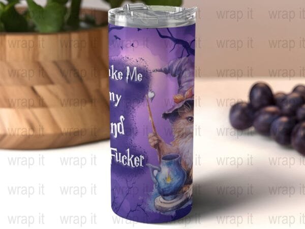 Wizard Use Want Mugglefucker Funny Tumbler Wrap, Sublimation Tumbler, 20 oz Skinny Tumbler, 30 oz Tumbler, Potter png, Magic Spells Potions - Image 3